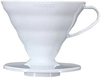 Hario V60 Plastic Coffee Dripper, 02, Clear (Pack of 2)