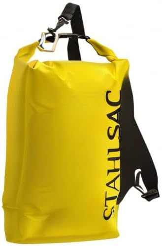 Stahlsac Abyss Drylite Dry Bag 12L in Yellow | Durable Waterproof Bag | Lightweight Dry Bag for Boating, Hiking, Kayaking, & Rafting | Tested for Enhanced Durability | Removable Straps
