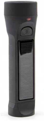 Journey 300 Solar LED Waterproof Flashlight with USB Phone Charger, Black