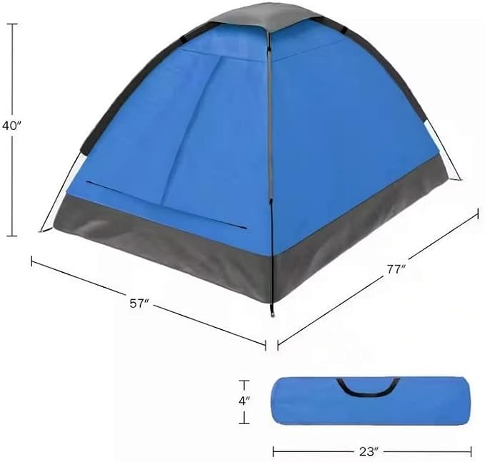 2 Person Camping Tent with Rain Fly and Carrying Bag