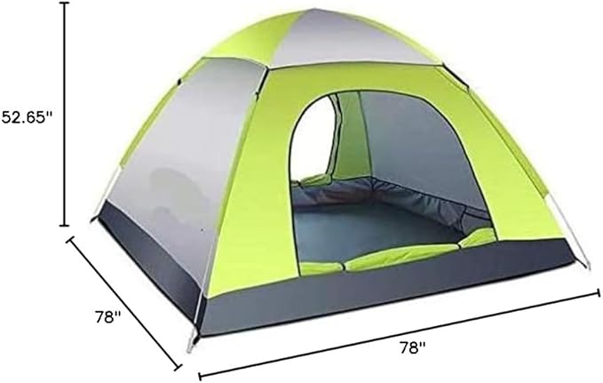Waterproof Instant Pop Up Tent 3-4 Person Camping Tent, Instant Set Up, Outdoor Hiking Backpacking Tent Shelter