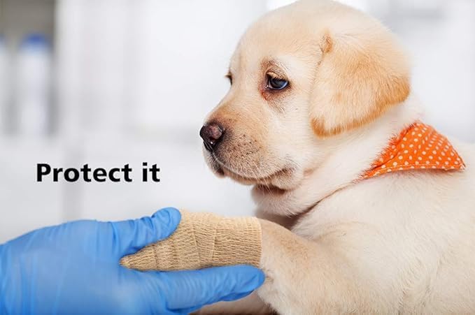 Self Adhesive Bandage Wrap, Sport & Athletic Wrap Cohesive Bandage, Medical Tape in First Aid Kit Breathable Vet Wrap for Wounds, 2" X 5 Yards 8 Rolls (Skin)