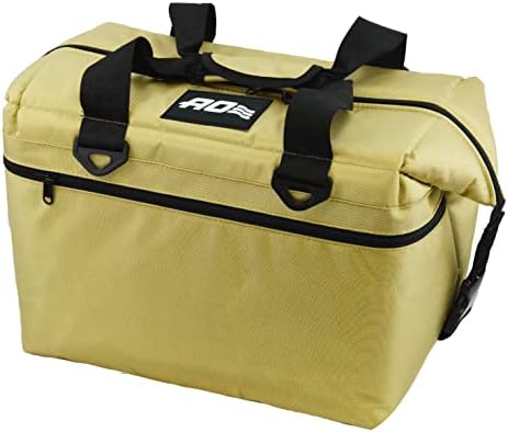 AO Coolers Ballistic Series Soft Cooler, Insulated and Leak Proof, 24-Pack, Gold