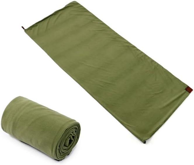 Fleece Sleeping Bag Liner Sleeping Blanket Sheet Lightweight Travel Outdoor Indoor Camping Warm Summer