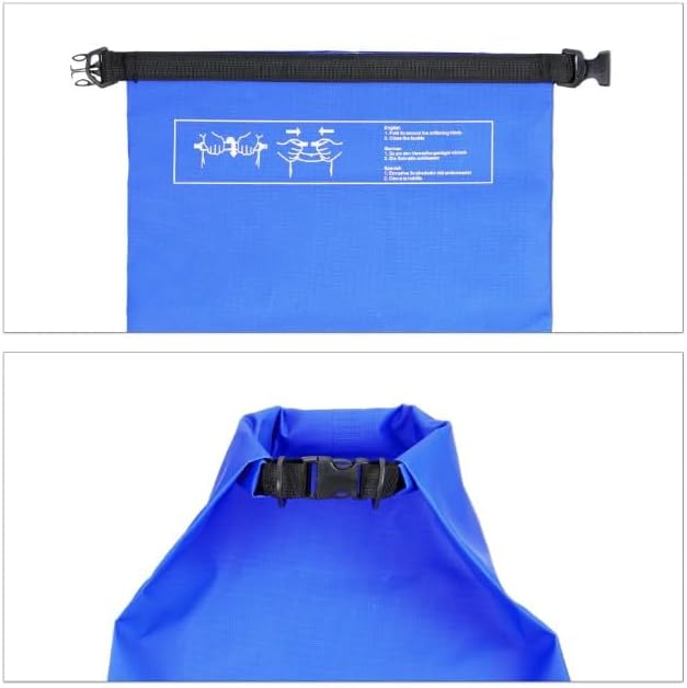 Waterproof Dry Bag 10L Custom PVC Sack Rafting Camping Hiking Backpack Kayak Sport Beach Gear Dry Bag (Navy Blue)