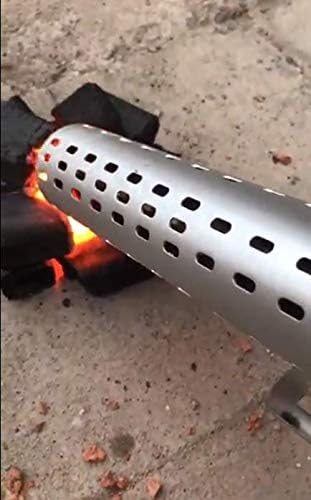 GasSaf Electric Charcoal Fire Starter for Big Green Egg Lighter, Electric Fire Starter for Green Egg BBQ Smoker, Charcoal Lighter for BGE Grills, Firepits and Fireplace, Built-in Blower (Mica Core)