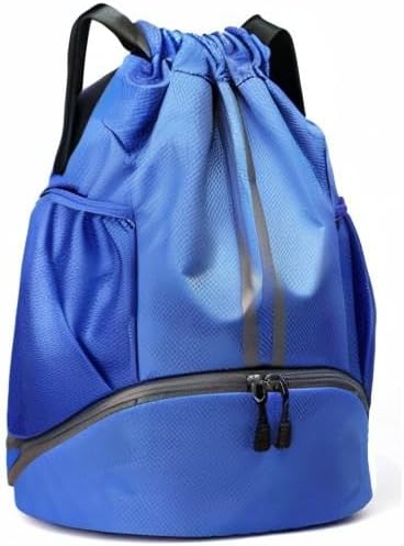 BROTOU Soccer Bags, Football Backpack, Volleyball Bag, Drawstring Soccer Backpack with Ball and Shoe Compartment