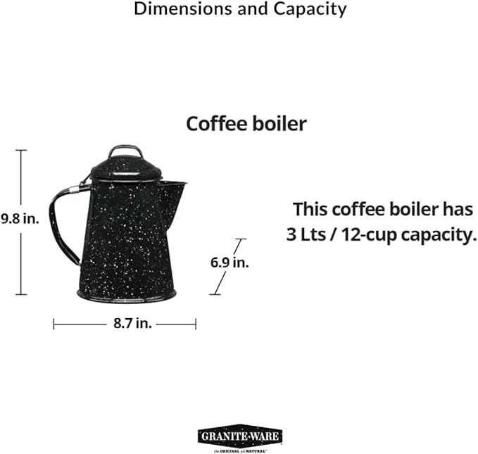 Granite Ware Coffee Boiler Set -Enameled Steel Coffee Boiler (1 pc)