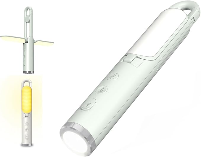 LED Camping Light, JMKMGL Foldable Rechargeable Light Built-in 2400mAh Battery, 5 Mode, Multifunctional Emergency Light with Flashlight and SOS Function for Camping Fishing Hiking and Travel