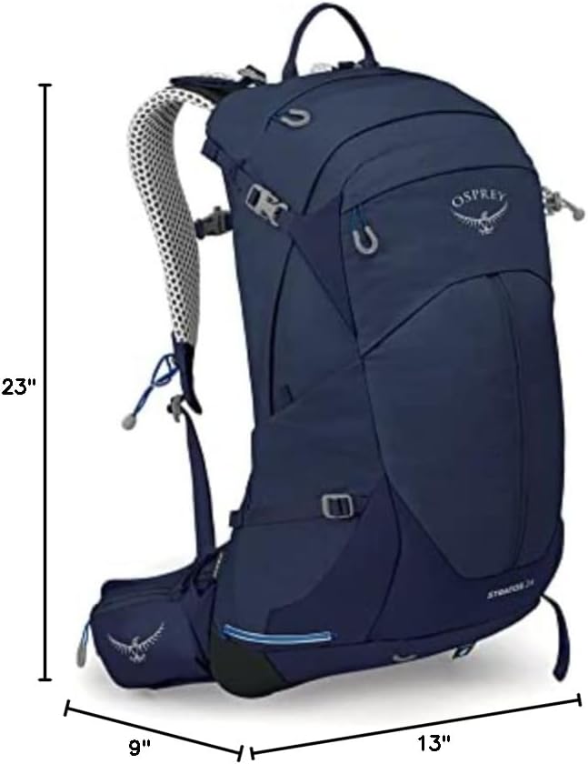 Osprey Stratos 24L Men's Hiking Backpack, Cetacean Blue