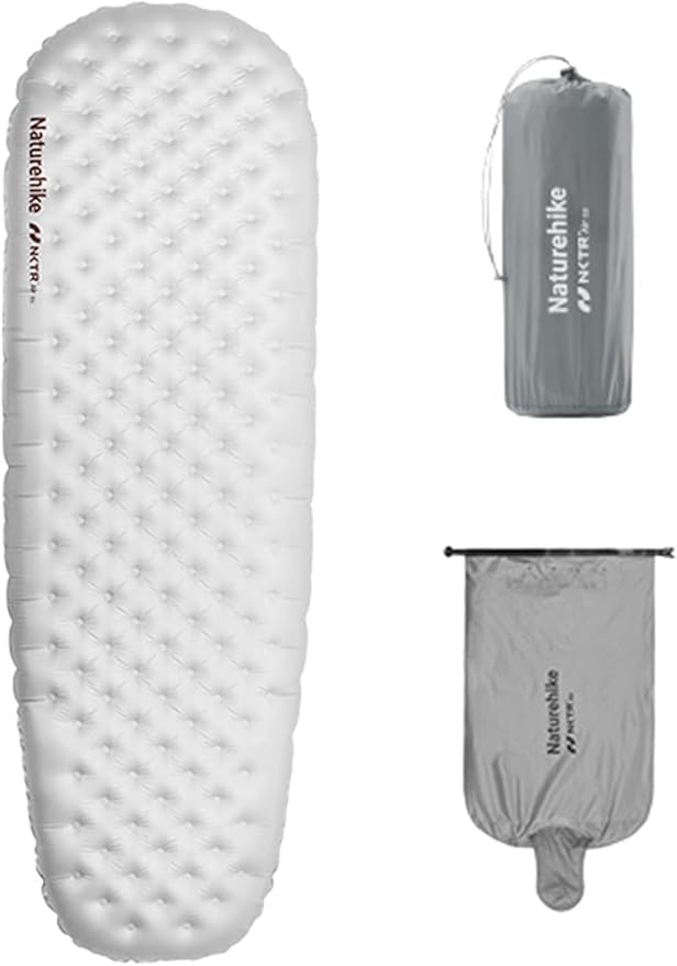 Naturehike 5.8/8.8 R-Value Camping Sleeping Pad,3.1"-4.7" Ultra-Thick,1-1.4LB Ultralight Camping Mat with Inflatable Bag,Backpacking Inflatable Foam Camping Mat for Car,Hiking