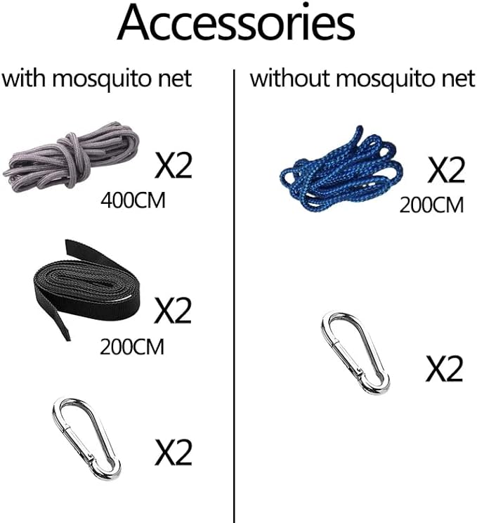 Camping Hammock with Mosquito Net,1-2 Lightweight Portable Outdoor Camping Hammock Nylon Hammock Tent with Tree Straps for Indoor, Camping, Hiking, Backpacking, Beach,Backyard,Pink and Sky Blue