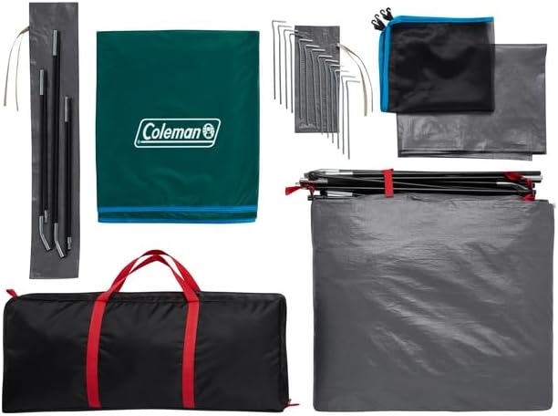 Coleman Skydome Series Camping Tent Weatherproof Tent Includes Pre-Attached Poles Rainfly Carry Bag and Unique Pattern Sets up in 5 Minutes