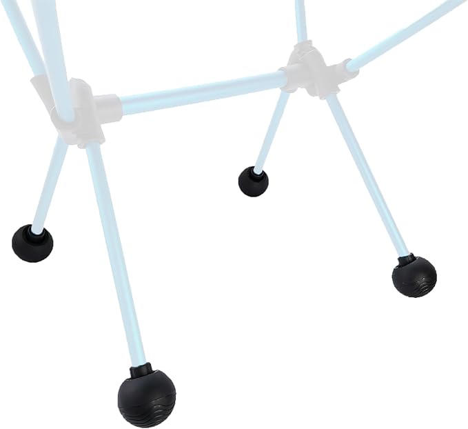 Fits 18mm Legs Camping Chair Anti Sink Rubber Ball Feet Anti Slipery Set of 4 Outdoor Chair Leg Cap Fishing Hiking Uneven Floor Portable with A Mesh Sport Bag
