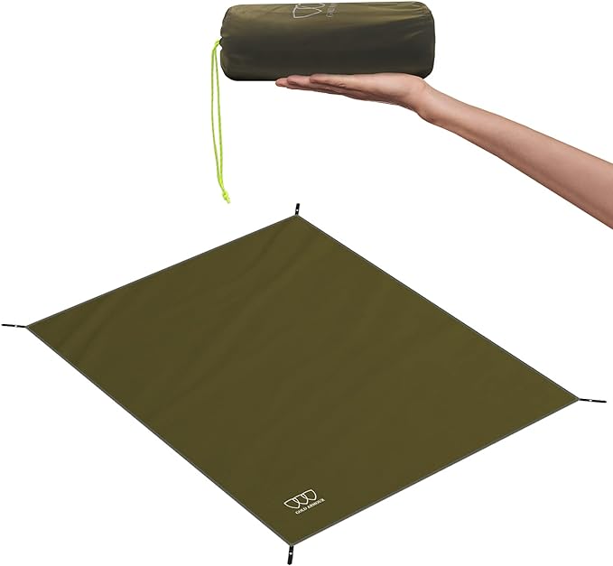 Gold Armour Tent Footprint, Camping Tarp Waterproof Ultralight - 84x60in | 84x84in | 84x96in | 82x106in | 120x108in | 120x120in | 120x144in Floor and Ground Tarps for Camping (OD Green 82x106in)
