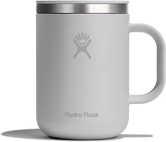 Hydro Flask Coffee Mug – Insulated Stainless Steel, Non Spill, Leak Proof Travel Mug 24 Oz Birch Gray