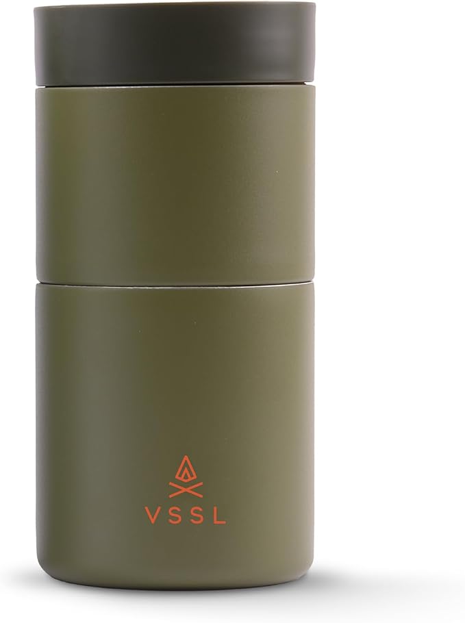 Nest Pour Over Coffee Set, Transportable and Compact Pour Over Set with 10 oz Double Walled Mug, Sahara