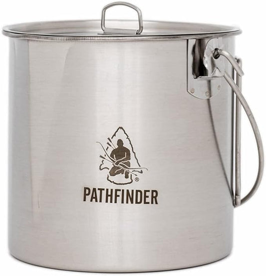 The Pathfinder School Stainless Steel Bush Pot and Lid Set (64 ounce)
