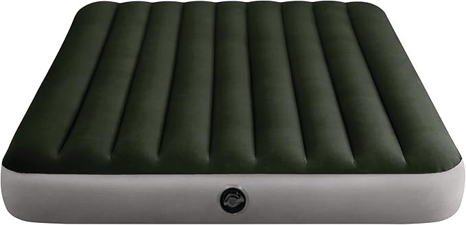 Intex 64109E Dura-Beam Standard Prestige Air Mattress: Fiber-Tech – Queen Size – 10in Bed Height – 600lb Weight Capacity – Pump Sold Separately