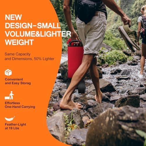 Collapsible Folding Wagon Cart, Heavy Duty Wagon Foldable with 330lbs Weight Capacity, Utility Garden Cart, Beach Wagons with All-Terrain Wheels for Camping, Sports, Shopping, Red