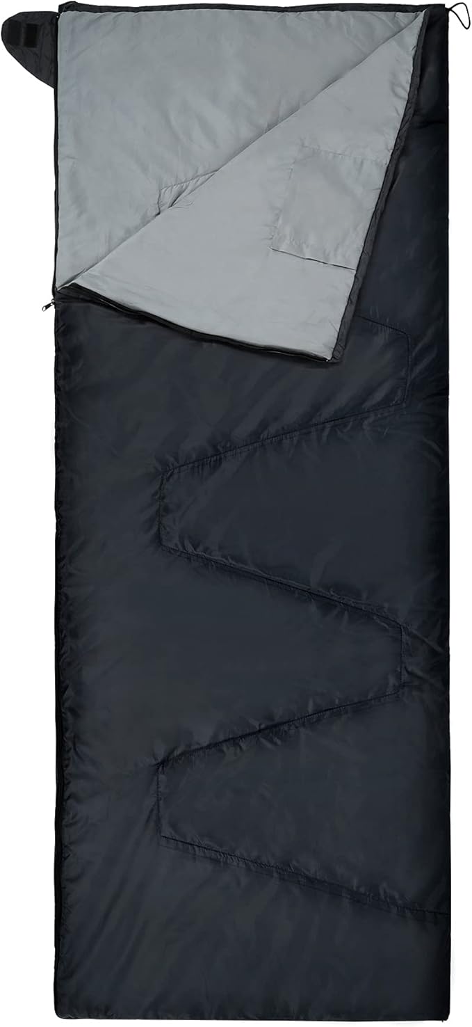 REDCAMP Ultra Lightweight Sleeping Bag for Backpacking, Comfort for Adults Warm Weather, with Compression Sack