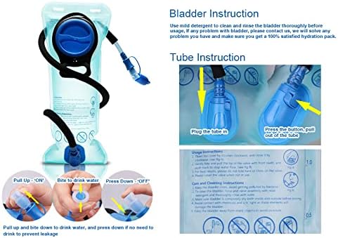 Hydration Backpack Pack, Water Backpack 20L Included 2L Hydration Bladder, Festival Essential - Rave Hydration Pack Hydropack for Hiking, Running, Biking, Festival Gear