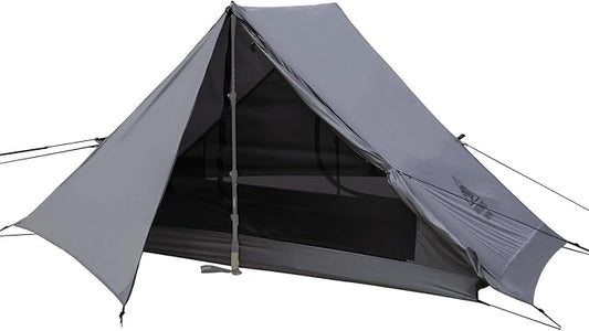 OneTigris HILLRIDGE Backpacking Tent, Waterproof Windproof 2 Person Tent, 20D SIL-Coated Nylon, Single Layer, Ultralight 3 Season Tent for Camping Hiking Canoeing Travel
