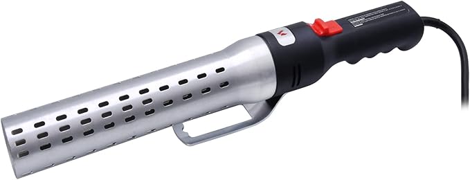 GasSaf Electric Charcoal Fire Starter for Big Green Egg Lighter, Electric Fire Starter for Green Egg BBQ Smoker, Charcoal Lighter for BGE Grills, Firepits and Fireplace, Built-in Blower (Mica Core)