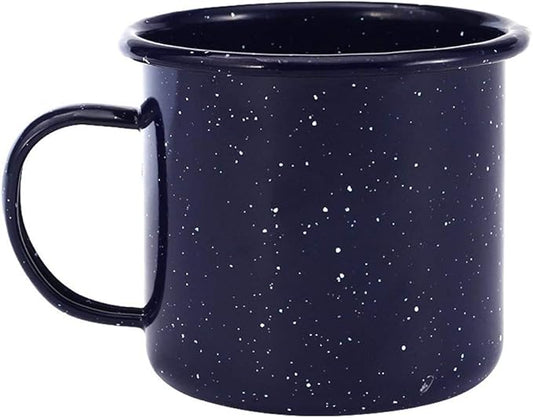 16oz Outdoor Mugs - Enamel Coffee Tea Camping Cup Mugs - Portable & Reusable for Fishing, Picnic, Hiking, Home, Office