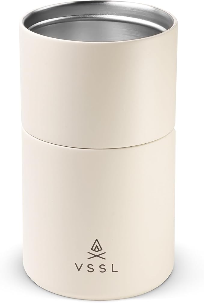 Nest Pour Over Coffee Set, Transportable and Compact Pour Over Set with 10 oz Double Walled Mug, Cream