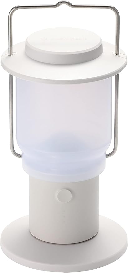 Snow Peak Mini Hozuki - Battery-Powered & Lightweight Camping Light - Portable Lantern for Soft, Ambient Light, Ivory