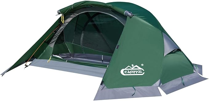 1 Person Backpacking Tent, Waterproof 4 Season Tent, Lightweight Cold Weather Tent Easy Setup for Winter Hiking, Camping, Hunting