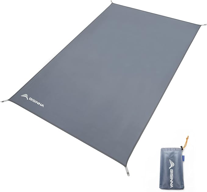 BISINNA Waterproof Camping Tarp Mutifunctional Tent Footprint, Groundsheet Picnic and Beach Mat with Carrying Storage Bag for Picnic, Hiking,Backpacking,Hammock