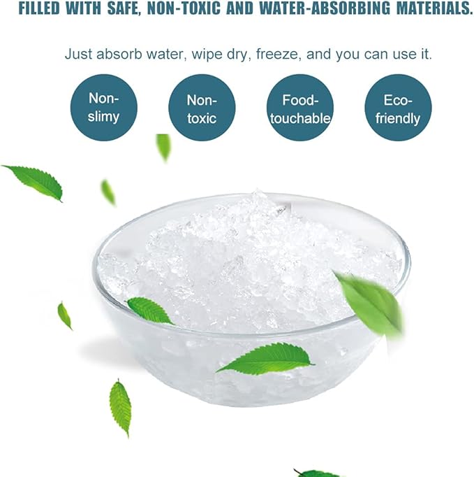 Reusable Dry Ice Packs for Shipping & Storage - Long Lasting Cold Packs for Lunch Box & Coolers - Ideal for Frozen Food & Drinks