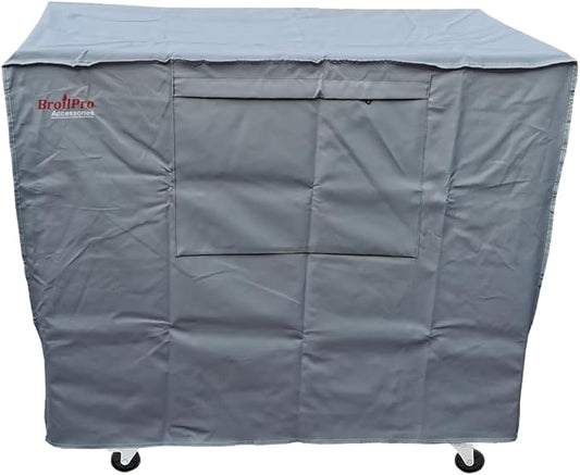Waterproof 80 Qt Rolling Cooler Cart Cover Fits Most Patio Ice Chest Party Cooler Upto 34L x 20W x 32H inch-Grey