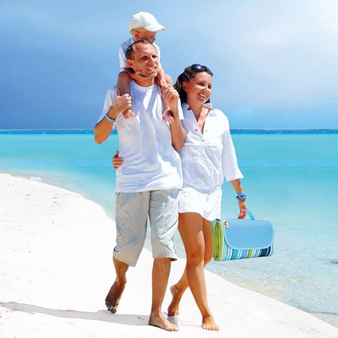 Picnic Beach Blanket, Picnic Mat 80x57in Waterproof Foldable, Family Mat, Portable Large Picnic Blankets for Travel, Hiking, Music Festival…