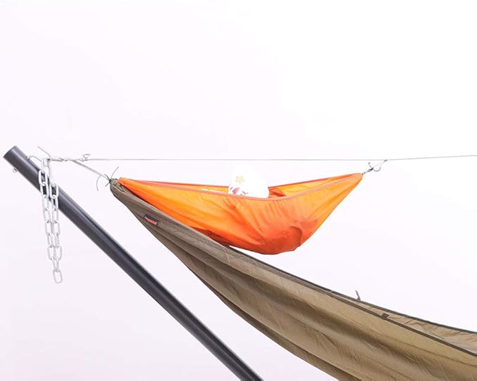 Onewind Peak Storage Hammock Gear Sling Clip On for Small Items, Camping and Backpacking - Orange