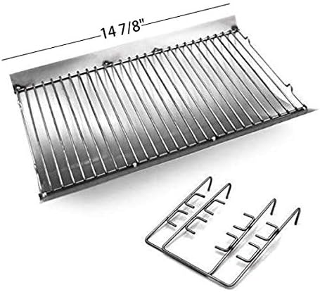 Hongso 14 7/8 Inches Fire Grate Hanger & Ash Drip Pan for Use with Char-Griller 5030 2-Burner Gas & Charcoal Grill, Replacement Parts Chargrill Ash Pan