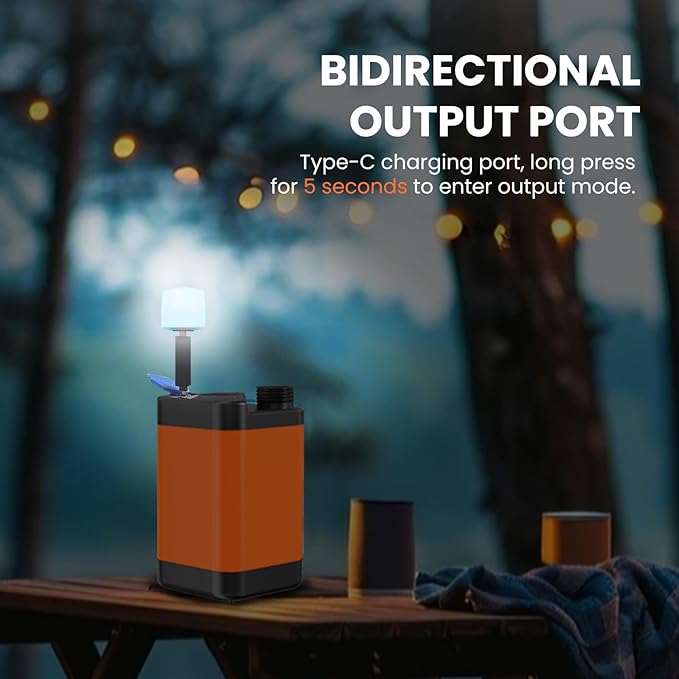 Portable Camping Shower Outdoor Camp Shower Pump,Upgrade Rechargeable Electric Shower Pump with Intelligent Digital Display Multiple Spray Modes for Camping, Hiking, Traveling,RV