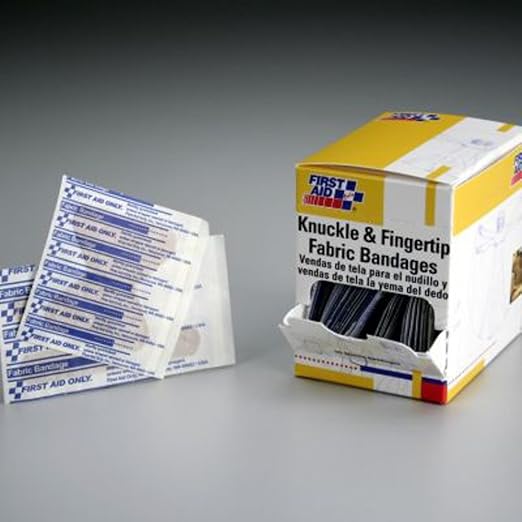 First Aid Only G140 Assorted Fabric Bandages (25 Knuckle&Fingertip)
