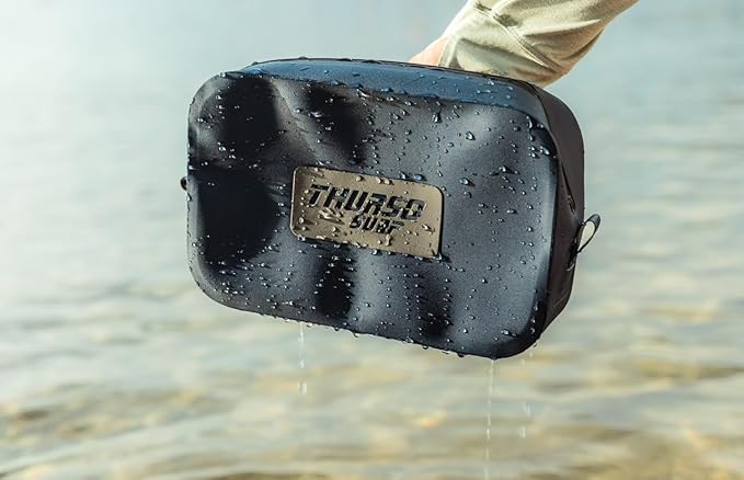 THURSO SURF Waterproof Fanny Pack Dry Bag Floating Pouch Bag Adjustable Waist Strap Keep Your Phone and Valuables Safe/Dry SUP Accessories for Kayaking Paddle Board Snorkeling Boating (Navy)