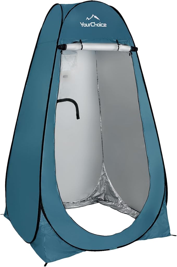 Your Choice Pop Up Privacy Shower Tent - Portable Changing Tent for Camping, Beach & Hiking - 6.2FT Lightweight with Carry Bag, Quick Setup & Full Coverage