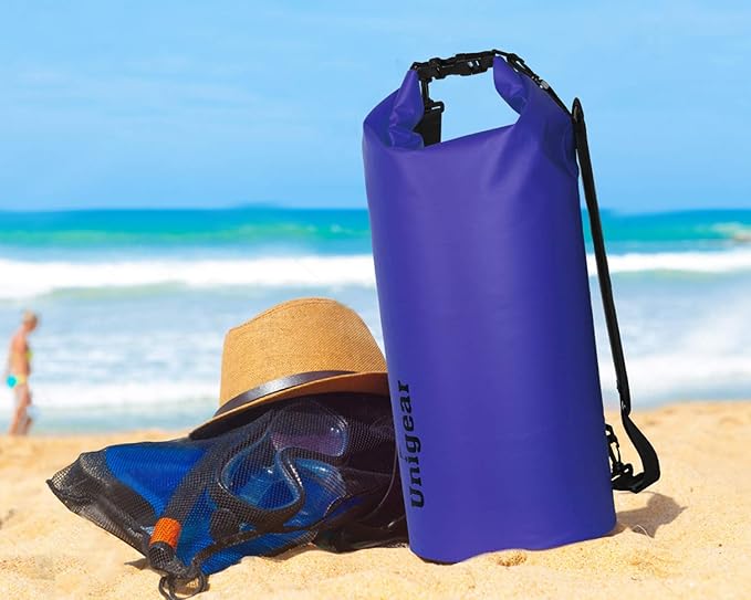 Unigear Dry Bag Waterproof, 2L/5L/10L/20L/30L/40L Floating and Lightweight Bags for Kayaking, Boating, Fishing, Swimming and Camping with Waterproof Phone Case