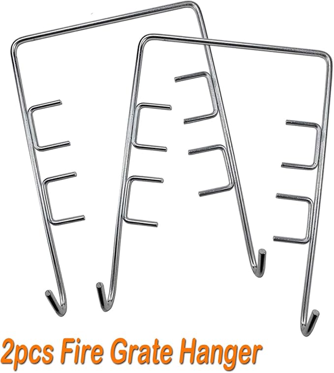 MixRBBQ 20 inch Ash pan with 2pcs Fire Grate Hanger for Chargriller 5050, 5072, 5650, 2123 Charcoal Grills, Char-Griller Model 200157(20" x 12 3/4"), Replacement Part 20" Drip Pan