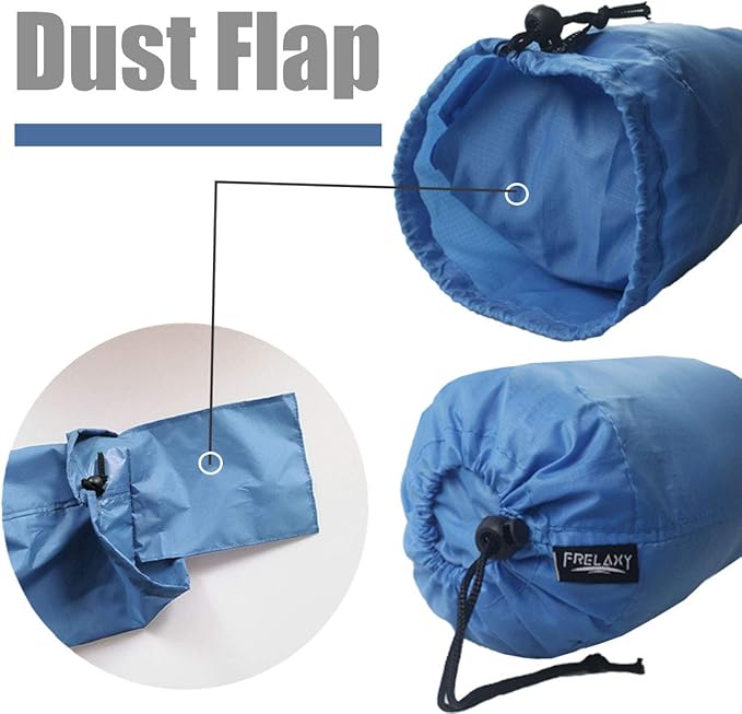 Frelaxy Stuff Sack Set 3-Pack (3L&5L&9L), Ultralight Ditty Bags with Dust Flap for Traveling Hiking Backpacking