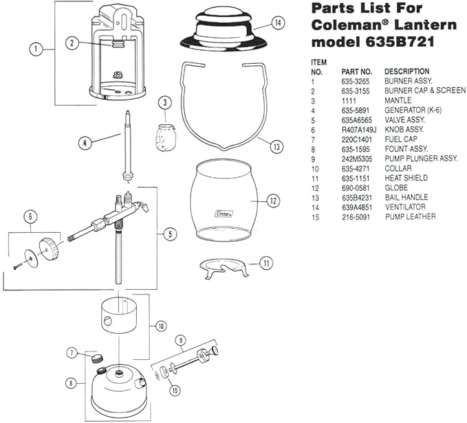 Coleman 242M5305 Lantern Pump Plunger Kit with Leather Pump Cup