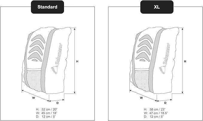 Salzmann Reflective Backpack Cover | High Visibility, Waterproof & Weatherproof | Ideal for Cycling, Running & Hiking | Made with 3M Scotchlite