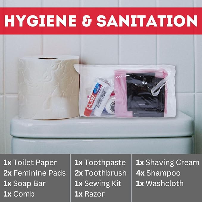 Urban Emergency Survival Kit - 2 or 4 Person Bug Out Bag | 72-Hours | Emergency Food Rations, Water with Survival Gear and Supplies for Disaster Preparedness