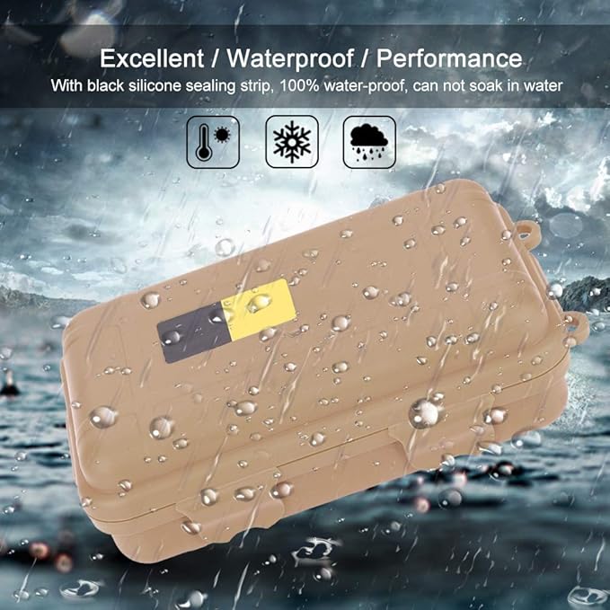 Alomejor Dry Box Survival Storage Box Dustproof Pressure Proof Outdoor Survival Equipment Sealed Container Box for Outdoor Survival