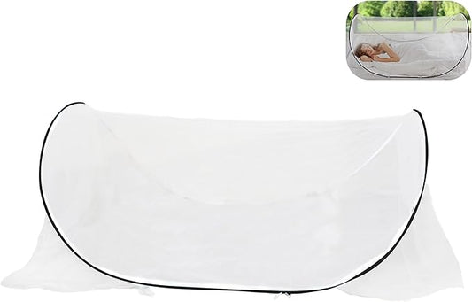 78 * 32 * 22 Inch Large Up Mosquito Tent, Portable Foldable Mosquito Net, Camping Mosquito Net with Net Bottom, for Bed Camping Travel Patio (Black)